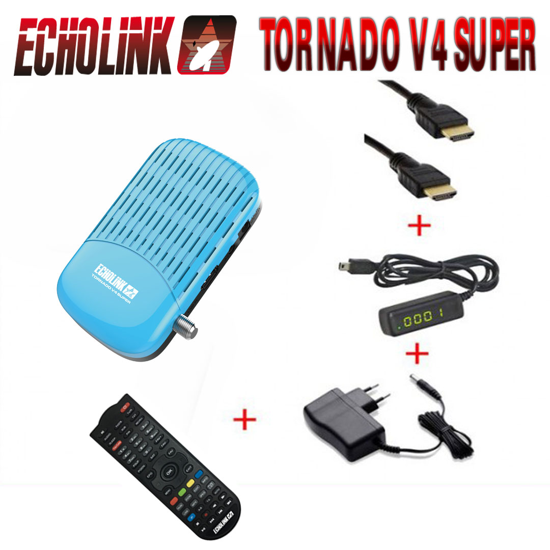 Echolink Tornado V4 Super + Clé wifi + abonnement IPTV 12 Mois