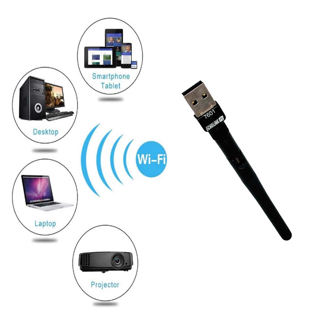CLÉ USB WiFi ECHOLINK 150mbps, CLE WIFI - STOCKAGE